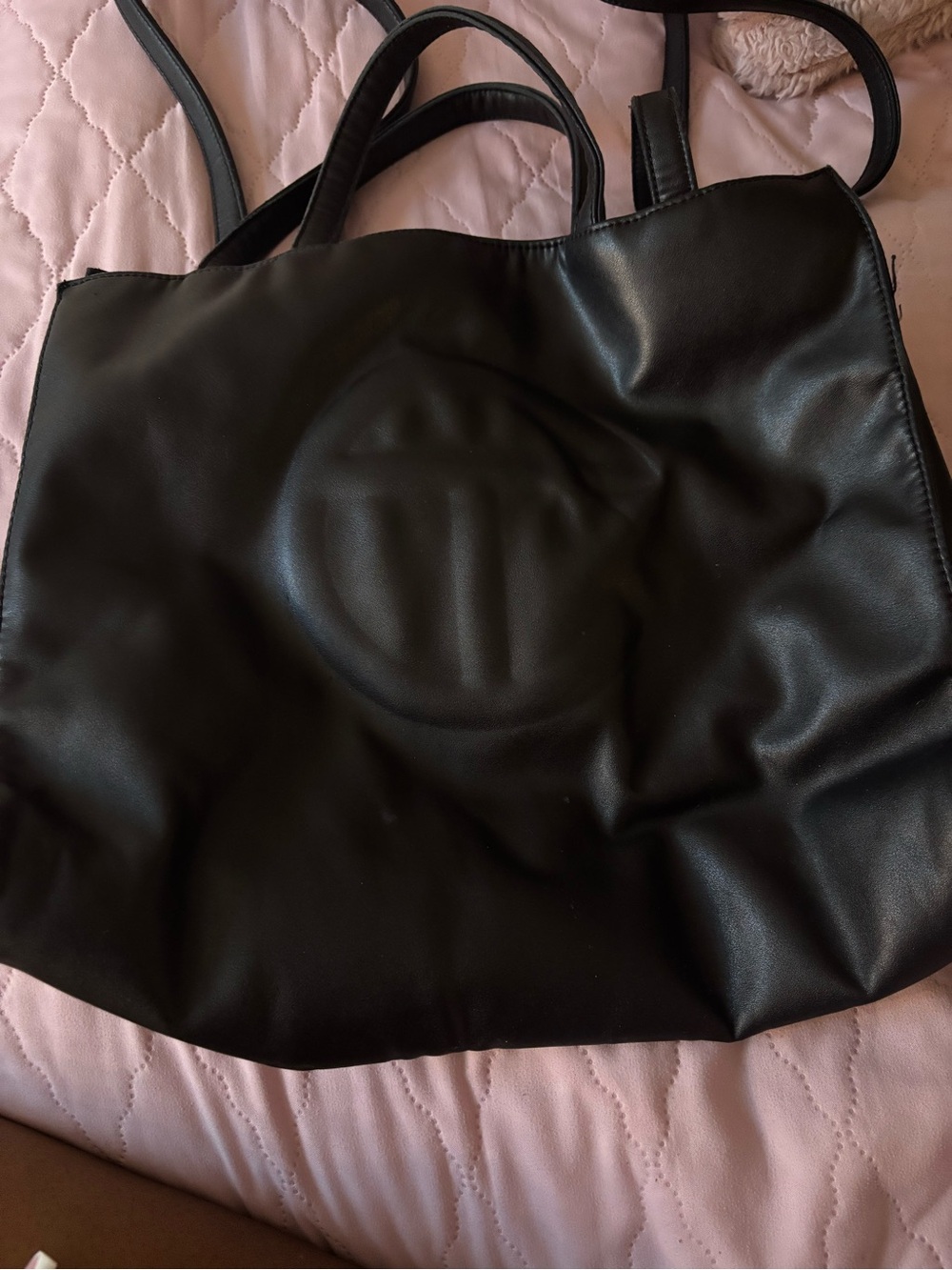 Telfar Black Logo Tote
